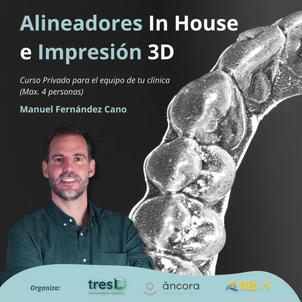 Cartel del curso Alineadores In House e Impresión 3D